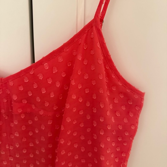 J. Crew Coral Clip Dot Silk Cami Cocktail Dress - Like new! - Picture 2 of 4